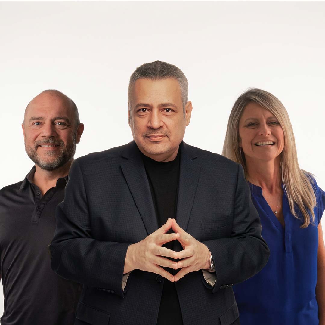 Ron Sheehan, George Antone, and Monika Decker of Fynanc, representing the team behind guided wealth technology, financial coaching, and strategic wealth management.